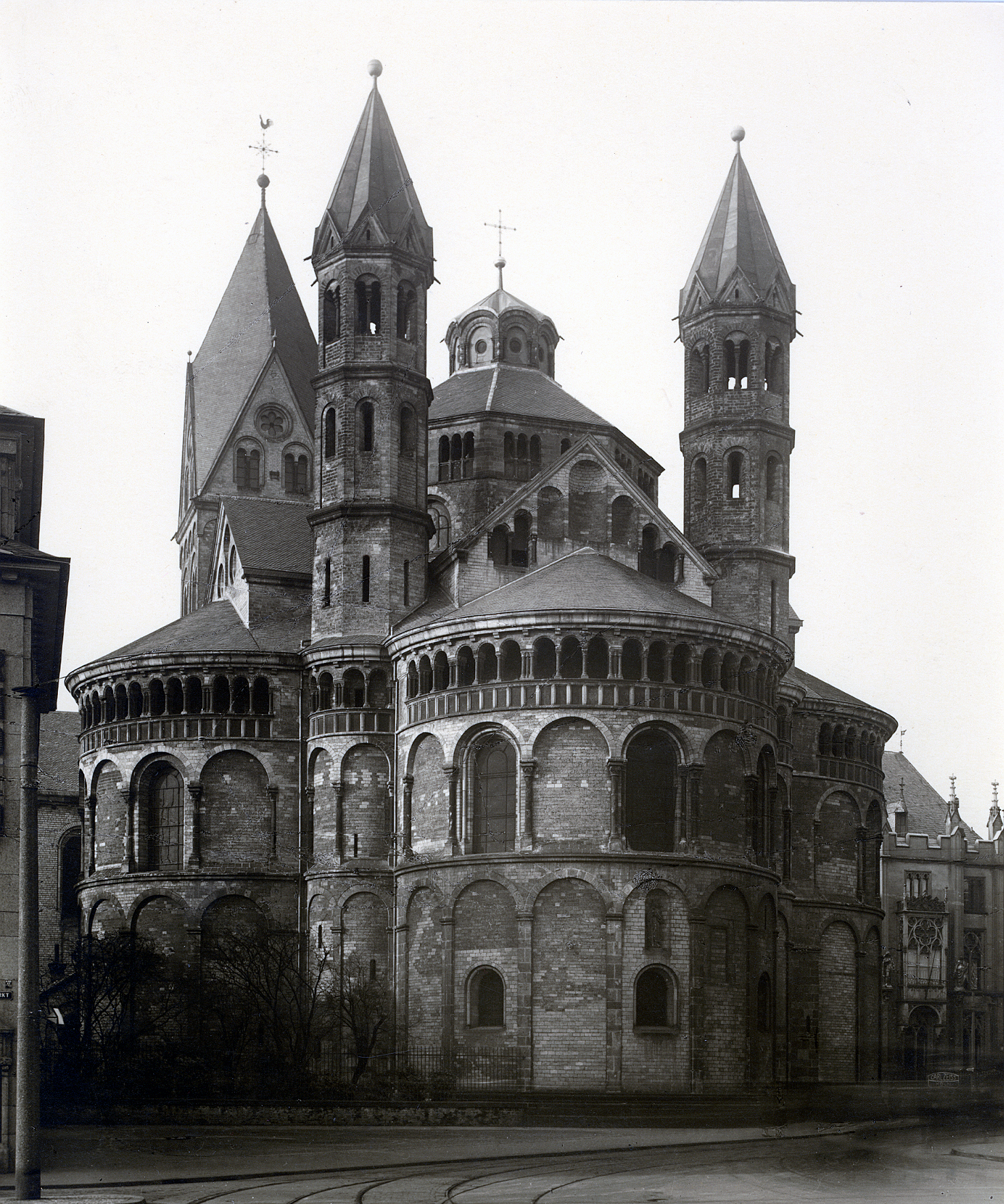 St. Aposteln Ansicht von Südost, ca. 1900