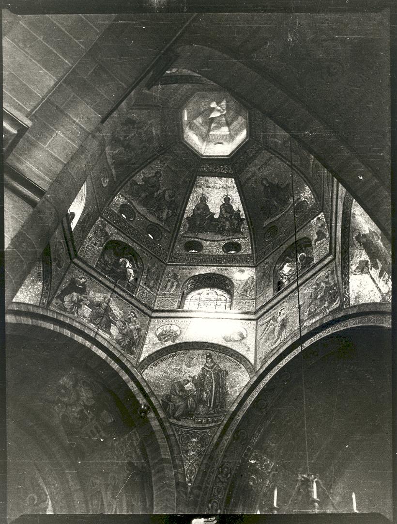 Vierungskuppel, Mosaikausstattung von F. Stummel, A.Gobbo.1894,  Foto ca. 1936
